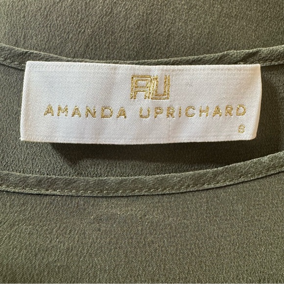 AMANDA UPRICHARD Gibson Long Braided Cut Out Sleeve Blouse Top Size S - Picture 4 of 5